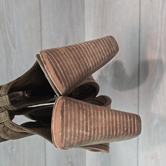 Vince Camuto Women Koral Leather Open Toe Heels shoes Ankle boot sz 9M - Picture 6 of 13